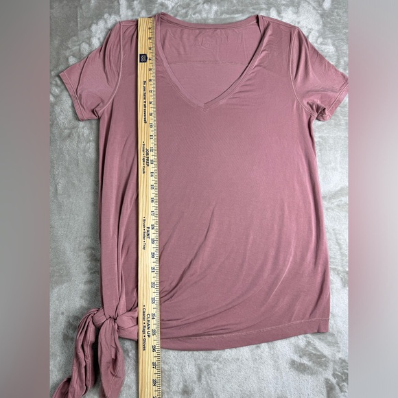 Lululemon‎ Tee Size Medium 8 To The Point Tee Quicksand Rose Pink Shirt - Picture 7 of 8